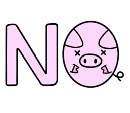 A chubby pig sticker #15844781