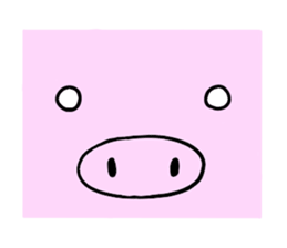 A chubby pig sticker #15844808