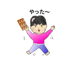 a middle aged chocoholic sticker #15845992