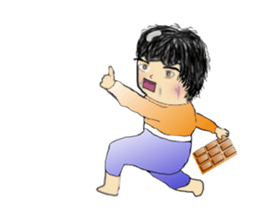 a middle aged chocoholic sticker #15846009