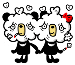 Smokin Zoo Bear and Panda sticker #15846052