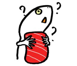 White lizard with SUSHI sticker #15846403