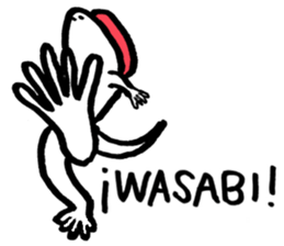 White lizard with SUSHI sticker #15846409