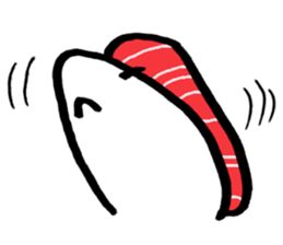White lizard with SUSHI sticker #15846414