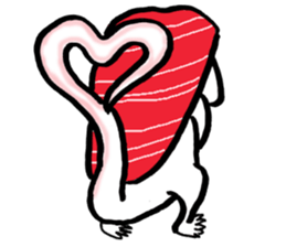 White lizard with SUSHI sticker #15846419