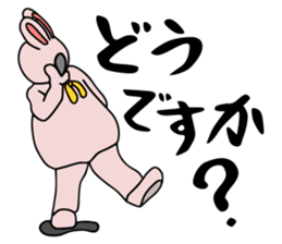 Rabbit costume human being sticker #15846540