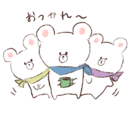 A bear's cub and pleasant friends sticker #15846806