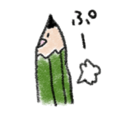 Pencil talks. sticker #15846979