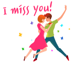 Pleasant words with dancing! sticker #15847101