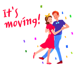 Pleasant words with dancing! sticker #15847115