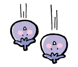 Twin eggplant and vegetable friends sticker #15847247