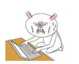 Strange Bunny 3 sticker #15847690