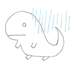 white lizard sticker #15847863