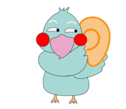 Bird taro life sticker #15848067