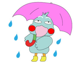 Bird taro life sticker #15848068