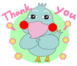 Bird taro life sticker #15848069