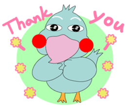 Bird taro life sticker #15848069