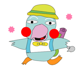 Bird taro life sticker #15848071