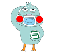 Bird taro life sticker #15848075