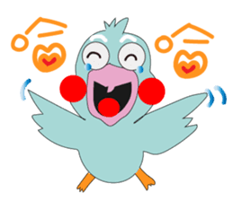 Bird taro life sticker #15848079