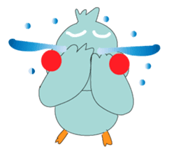 Bird taro life sticker #15848081