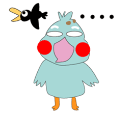 Bird taro life sticker #15848090