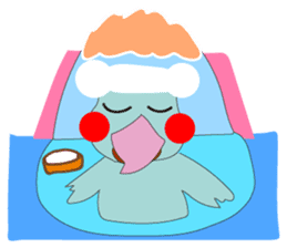 Bird taro life sticker #15848092