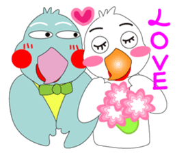 Bird taro life sticker #15848094