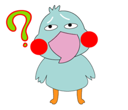 Bird taro life sticker #15848095