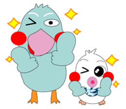 Bird taro life sticker #15848098