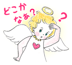 Goofy Mischievous Angel Hapie Peace sticker #15848474