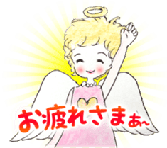 Goofy Mischievous Angel Hapie Peace sticker #15848477