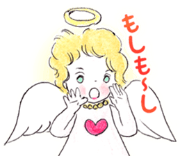 Goofy Mischievous Angel Hapie Peace sticker #15848480