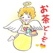 Goofy Mischievous Angel Hapie Peace sticker #15848481