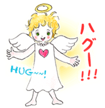 Goofy Mischievous Angel Hapie Peace sticker #15848482