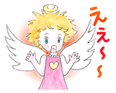 Goofy Mischievous Angel Hapie Peace sticker #15848483