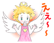 Goofy Mischievous Angel Hapie Peace sticker #15848483