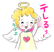 Goofy Mischievous Angel Hapie Peace sticker #15848490