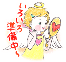 Goofy Mischievous Angel Hapie Peace sticker #15848492
