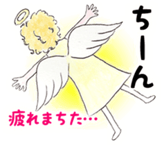 Goofy Mischievous Angel Hapie Peace sticker #15848495