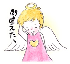 Goofy Mischievous Angel Hapie Peace sticker #15848500