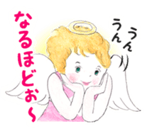 Goofy Mischievous Angel Hapie Peace sticker #15848501