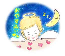 Goofy Mischievous Angel Hapie Peace sticker #15848506