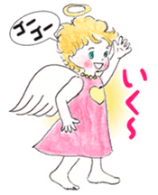 Goofy Mischievous Angel Hapie Peace sticker #15848507