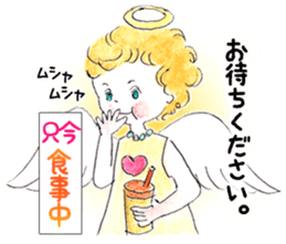 Goofy Mischievous Angel Hapie Peace sticker #15848508
