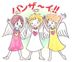 Goofy Mischievous Angel Hapie Peace sticker #15848509