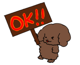 Toy poodle "Tyoko" sticker #15848791