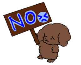 Toy poodle "Tyoko" sticker #15848792