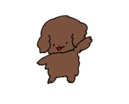 Toy poodle "Tyoko" sticker #15848795