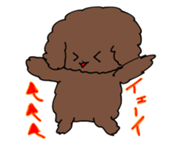 Toy poodle "Tyoko" sticker #15848804